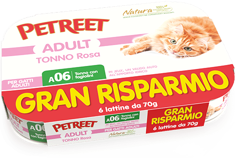 Petreet Natura Tonno Rosa con Fagiolini 6x70gr Petreet Natura Tonno Rosa con Fagiolini 6x70gr